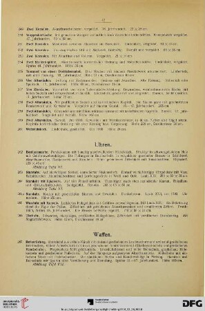 Uhren, Waffen, Ostasiatische Kunstgegenstände (Nr. 262-314)