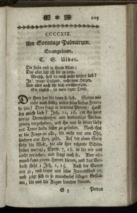 CCCCXIX. Am Sonntage Palmarum. Evangelium.