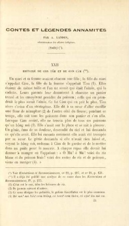 Contes et légendes annamites par A. Landes, ...