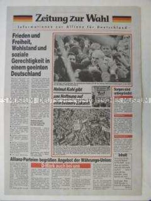 Wahlzeitung der Allianz für Deutschland