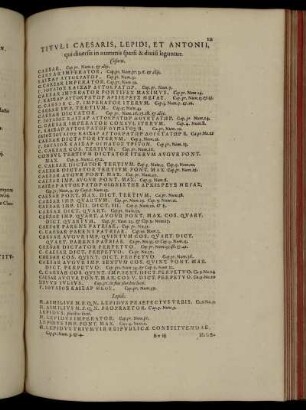 Tituli Caesaris, Lepidi, et Antonii,[...]