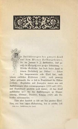 Die Aufführung des ganzen Faust auf dem Wiener Hofburgtheater