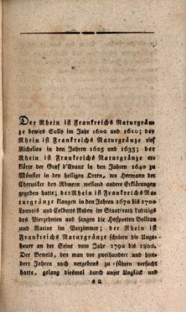 Der Rhein, Teutschlands Strom, aber nicht Teutschlands Gränze