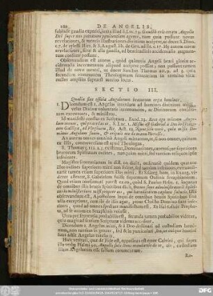 Sectio III. Qualia sint officia Angelorum beatorum erga homines.