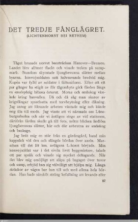 Det tredje fånglägret (Lichtenhorst bei Rethem)