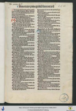 Annotatio principalium sententiarum