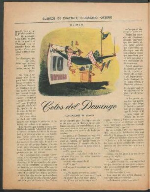 Celos del Domingo : Cuentos de Chatenet, ciudadano porteño