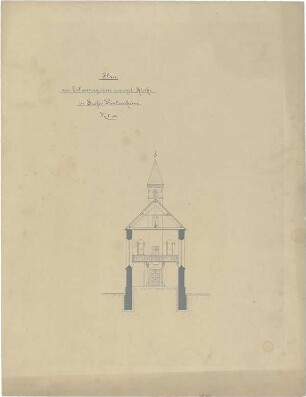 Schmidt, Heinrich von; Groß - Winternheim; Ev. Kirche - Querschnitt