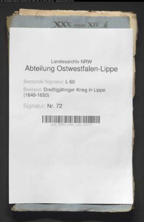Leistungen der Stadt Horn an die Kriegsparteien