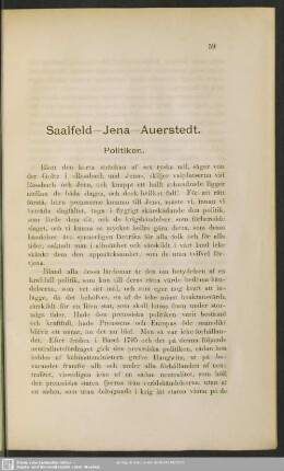 Saalfeld - Jena - Auerstedt