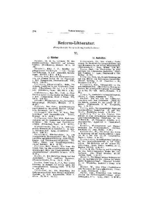 Reform-Litteratur : VI.