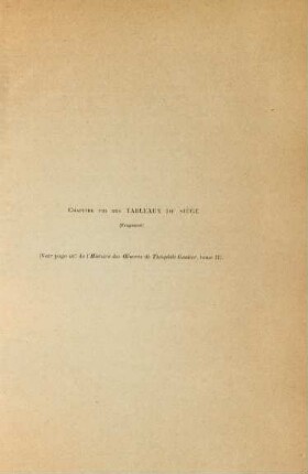 Chapitre VIII des "Tableaux de siège"