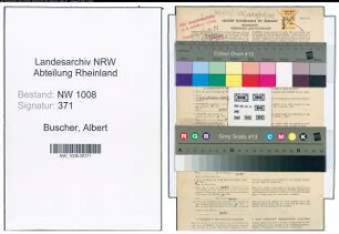 Entnazifizierung Albert Buscher , geb. 11.10.1913 (Kaufm.Angestellter)