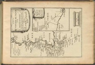 Carte du Voyage de Perse et du Dagesthan : les Annʹees 1636 et 1638
