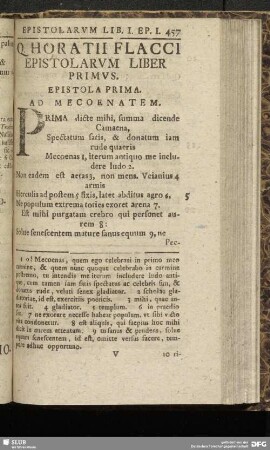 Epistolarum Liber Primus