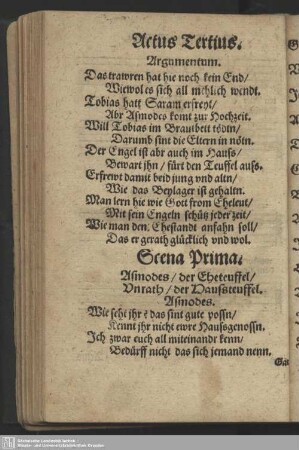 Actus Tertius