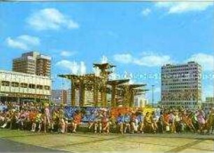 Brunnen auf dem Berliner Alexanderplatz