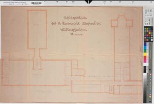 Lüdinghausen (Lüdinghausen) Schulgebäude des St. Antonius Klosters Grundriß Obergeschoß 1940 1 : 100 63 x 97 kol. Pause Amtsbauamt Prov. Schulkollegium Nr. 7900