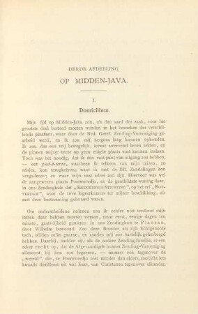 Derde afdeeling. Op Midden-Java