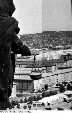 Dresden. Blick vom Rathausturm, 1958