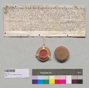 Berchtesgadener Leibgedingsbrief des Ambros Roßwager für das Holzeder-Haus am Holz zu Schönbrunn.; S: Stift Berchtesgaden