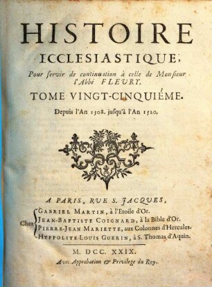 Histoire ecclésiastique, 25. Depuis l'an 1508. jusqu'en 1520