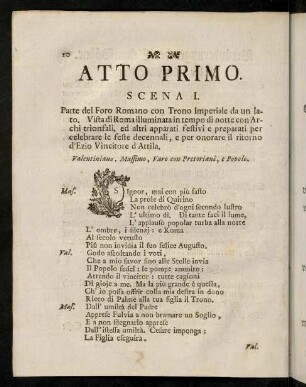 10-47, Atto Primo. / Erste Abhandlung