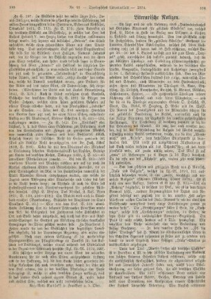 596-600 Literarische Notizen