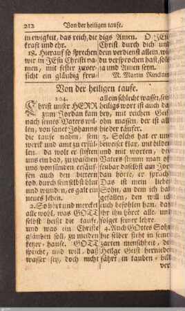 Von der heiligen taufe.