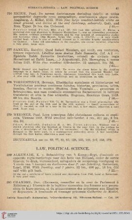 Law, Political Science (No. 280 - 294)