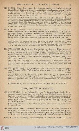 Law, Political Science (No. 280 - 294)