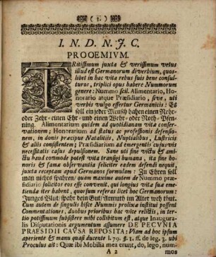 Disp. iur. inaug. de pecunia praesidii causa reposita, vulgo Noth-Pfenning
