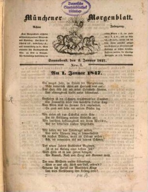 Münchener Morgenblatt. 1847