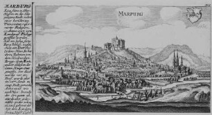 Ansicht der Stadt Marburg