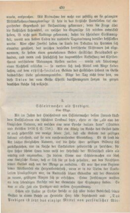 459-473 Schleiermacher als Prediger : Eine Skizze