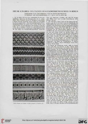 Der III. Kongress deutscher Kunstgewerbetreibender in Berlin: Einberufen vom Fachverband für die wirtschaftlichen Interessen des Kunstgewerbes, e.V. am 21. und 22. Juni 1909