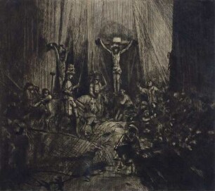 Christus am Kreuz zwischen den zwei Dieben: Die drei Kreuze