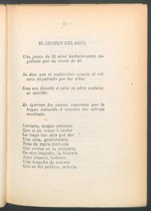 El crimen del azul
