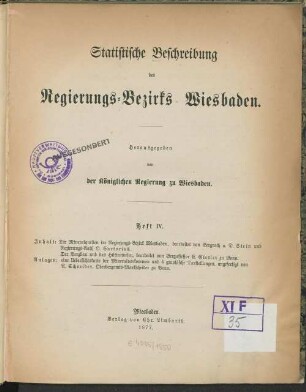 4: Die Mineralquellen im Regierungs-Bezirk Wiesbaden ...