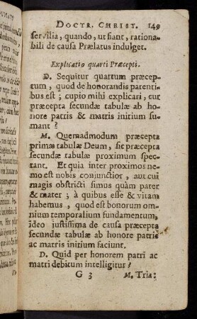 149-153, Explicatio quarti Praecepti