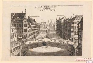 Die Fleischbrücke von Westen