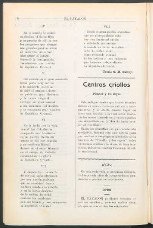 Centros criollos - Picaflor y los suyos