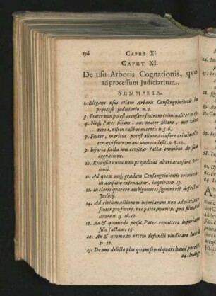 Caput XI. De usu arboris Cognationis, quo ad processum Iudiciarium.