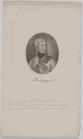 Bildnis des Levin August Theophil von Bennigsen