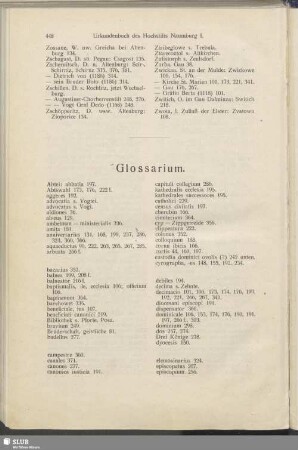 Glossarium