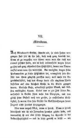 VII. Mirabeau