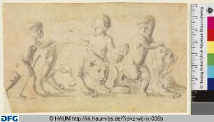 Putti mit Löwen