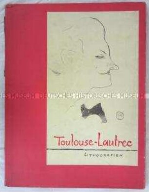 Mappe mit Grafik-Reproduktionen von Henri de Toulouse-Lautrec