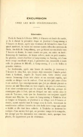 Excursion chez les Mois indépendants