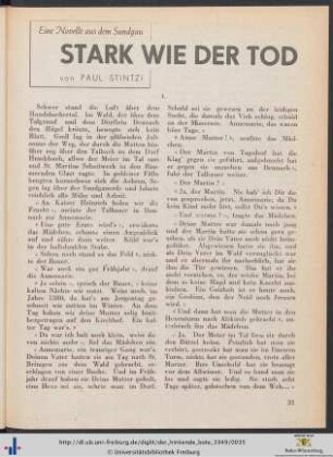 Stark wie der Tod: eine Novelle aus dem Sundgau.